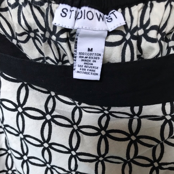 Southwest Print Full Cotton Skirt - Picture 2 of 4